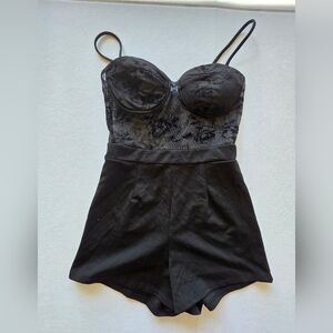 Charlotte Russe Black Lace Chemise